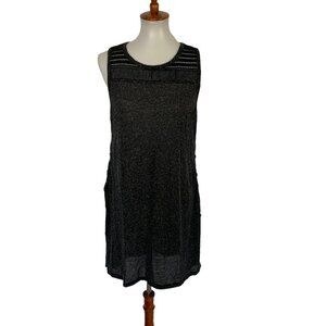 Carve Designs Gray Tunic Dress Medium Sleeveless Swim Coverup Resort Beach